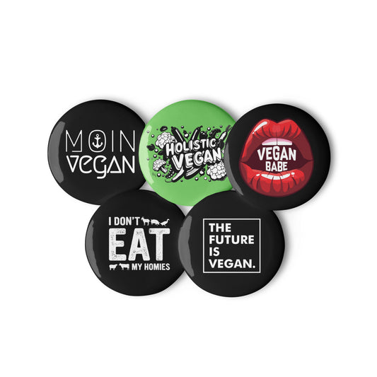 Moin Vegan - Button-Set