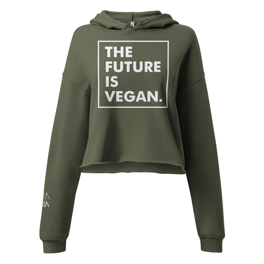 Moin Vegan Crop Hoodie - The Future Is Vegan